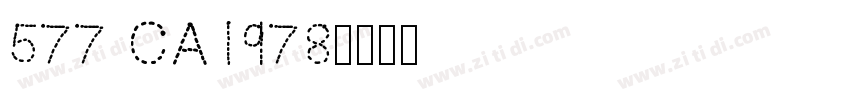 577 CA1978字体转换